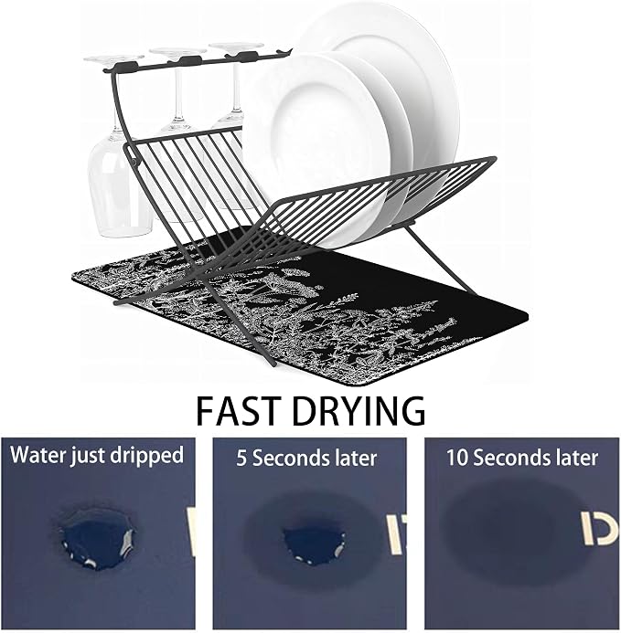 Dish Drying Mat for Multiple Usage. Super Absorbent, Easy clean, Quick dry - Image 3