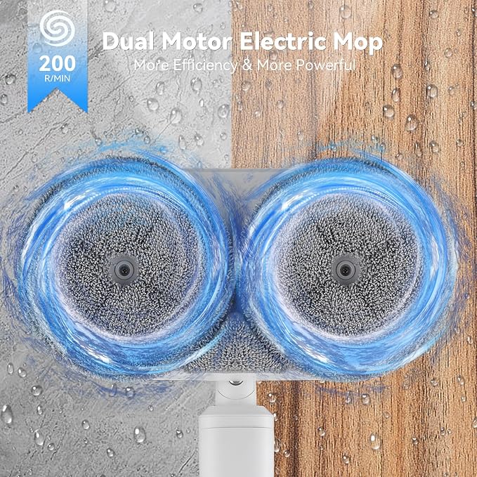 Cordless Electric Mop, Dual Motor Powerful Spin, Cordless Mop - Image 4