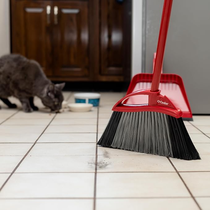 O-Cedar Pet Pro Broom with Step-On Dustpan | Remove 99% with One Sweep | - Image 15