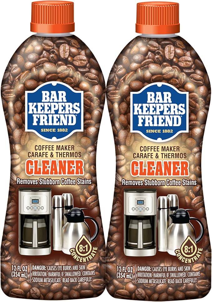 Bar Keepers Friend Coffee Maker Cleaner Removes Stains & Oily Residue from by BarKeepersFriend
