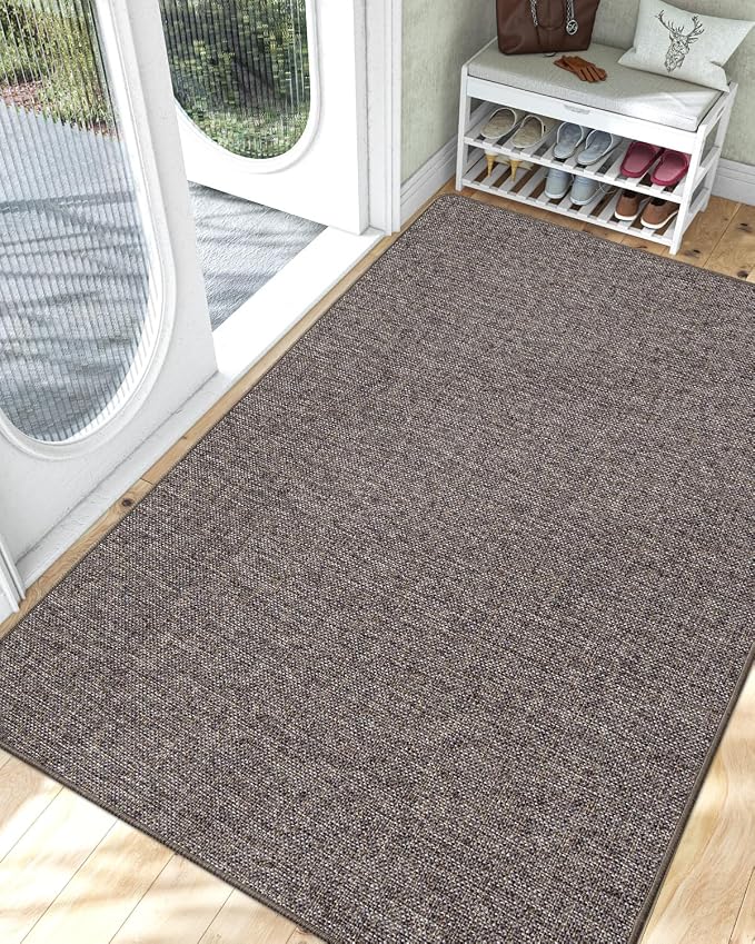 LUMI Ultra Thin Door Mat for Entryway, Easy Clean Welcome Entrance Mat for by LUMI