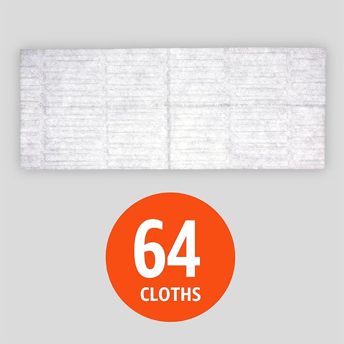 Amazon Basics Dry Floor Cloths | Clean Dust & Dirt | Pet Hair Removal | 64 - Image 2