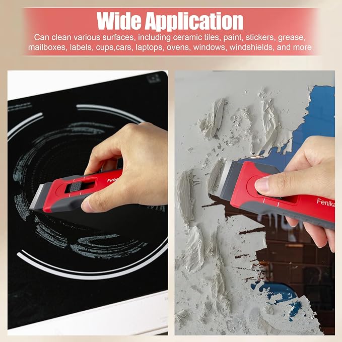 Upgraded Extractable & Magnetic Razor Blade Scraper Tool, 2 Pack Razor Scraper - Image 6