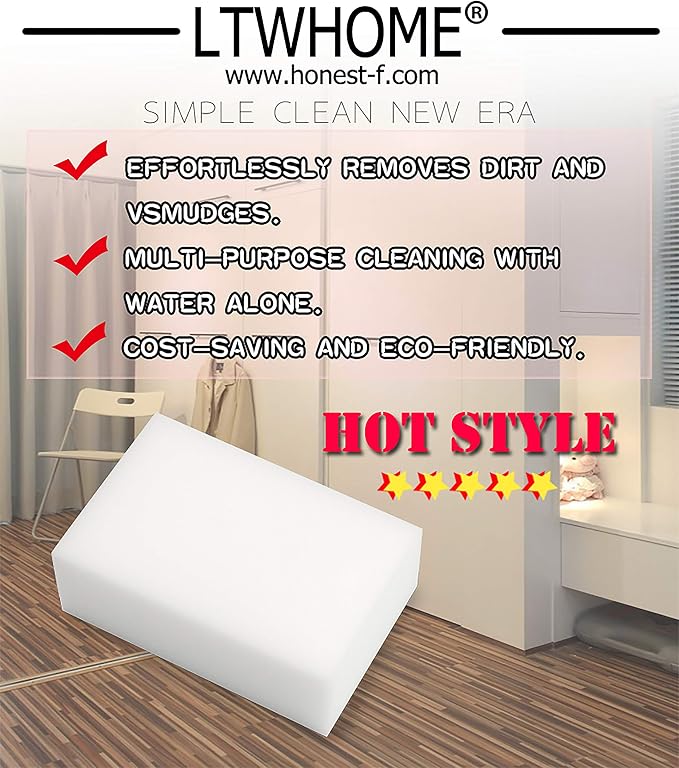 LTWHOME Bulk Pack Medium Size Magic Cleaning Sponge Eraser Multi-Functional - Image 3
