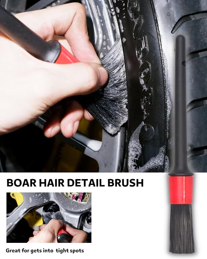 PRO Choice 4 Pack Long Handle Wheel Brush Kit - Image 5