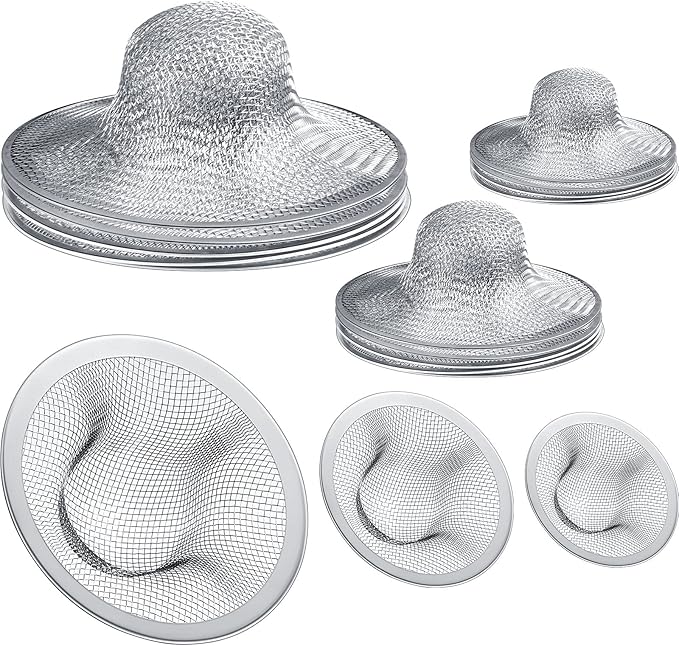 12 Pieces Stainless Steel Sink Strainer Drain Strainer by Patelai