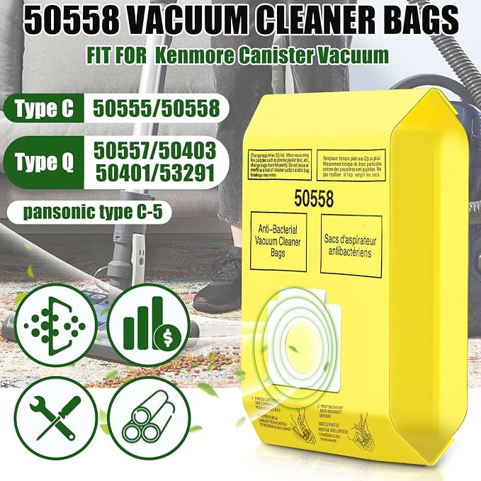 30 Pack Vacuum Cleaner Bags Fit - Image 3