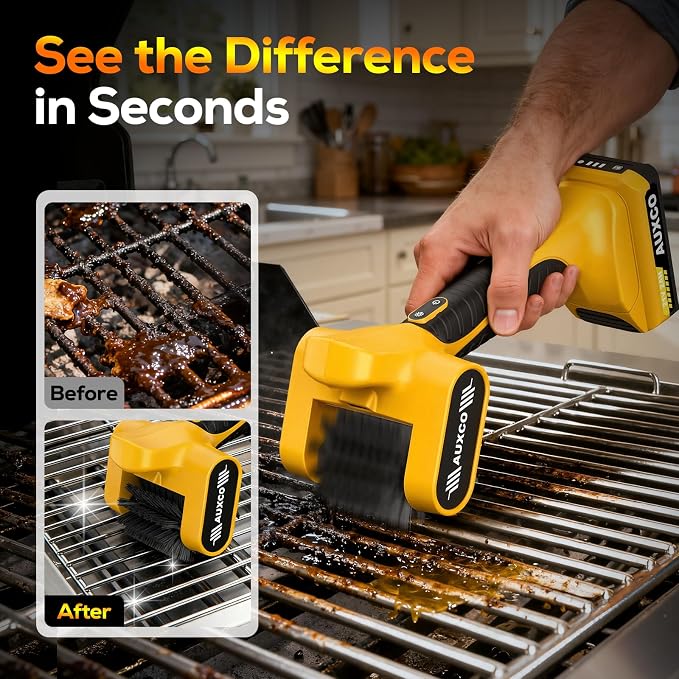 21V Electric Grill Brush, Heavy-Duty Cordless BBQ Cleaner - Image 2