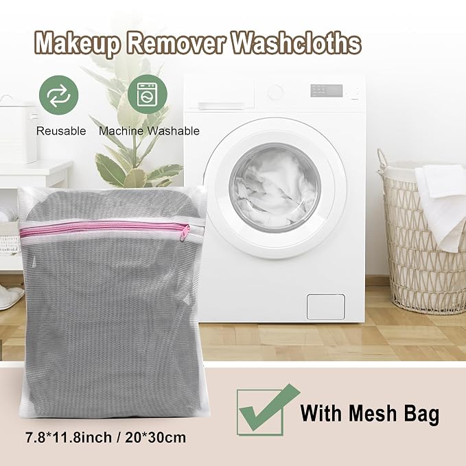KODAMO Makeup Remover Cloth, 6 inch x 6 inch Reusable Makeup Remover Towels - Image 5
