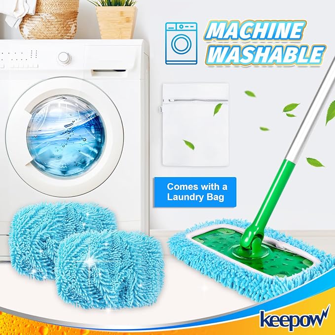 KEEPOW Wet Pads Refill for Swiffer Sweeper Mop and Sweep & Mop Deluxe - Image 9