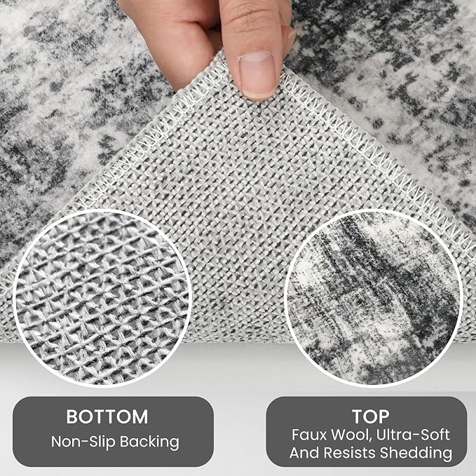 IOHOUZE Abstract Area Rug 4x6 Ft Washable Rugs - Image 4