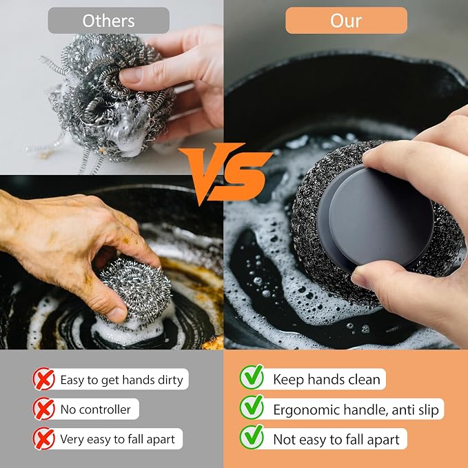 Stainless Steel Wool Scrubber - Image 4