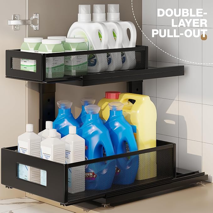 1 Pack 15.74IN-Depth Under Sink Organizer - Image 4