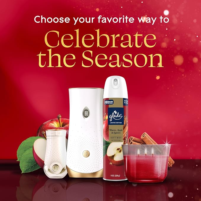 Glade PlugIns Refills Air Freshener, Warm Apple & Spices, Scented and Essential - Image 7
