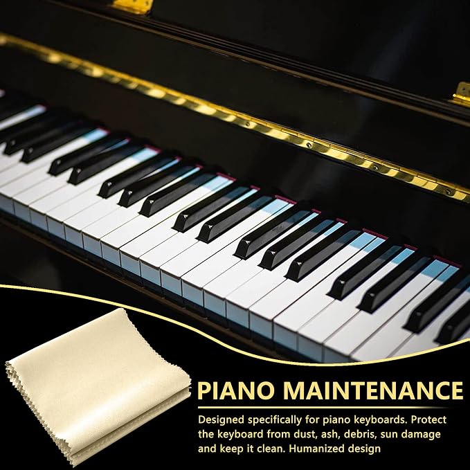 88 Keys Piano Keyboard Off-White Dust Cover - Image 5