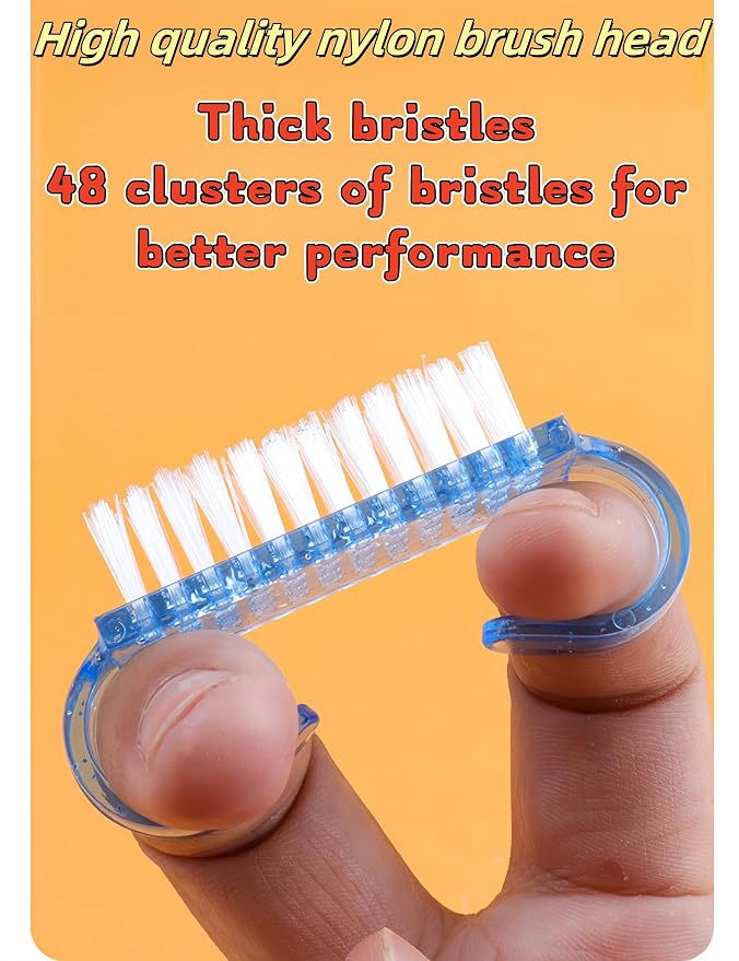 luvilly4 Pack Handle Grip Nail Brush, Nail Brush - Image 5
