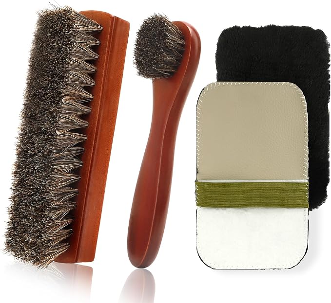 Shoe Brush, Horsehair Shoe Brush, Shoe Brushes by Liwidon