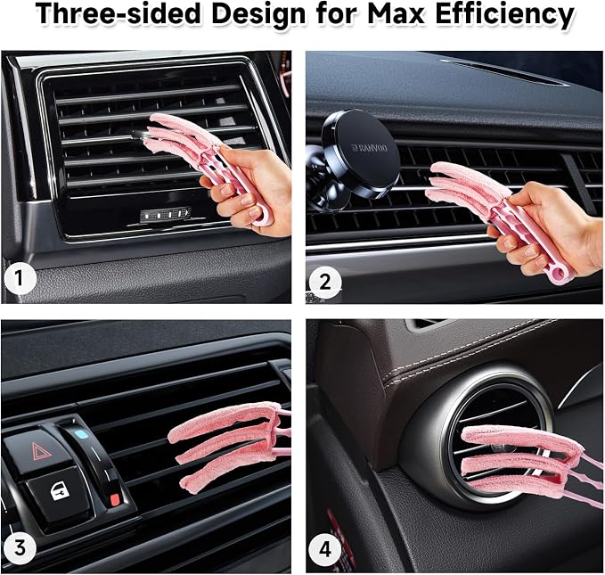 Car Detailing Brush Set, Dust Blower, Cleaning Gel, Microfiber Towel – - Image 4