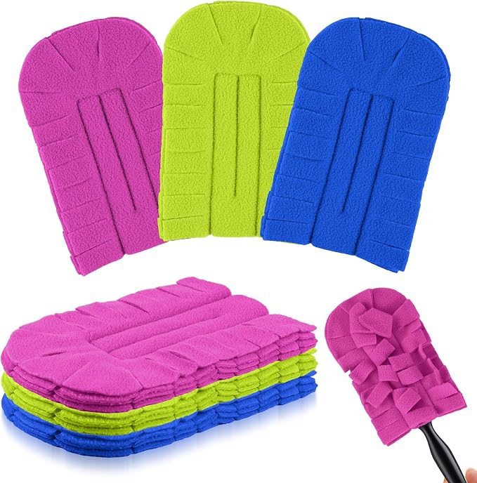 Zubebe 3 Pcs Duster Refill Reusable Fleece Duster Refills Feather Flat Dusters by Zubebe