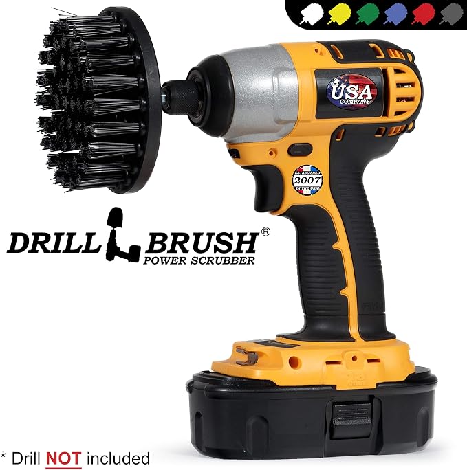Ultra Stiff 4-Inch Electric Spin Scrubber: Industrial Cleaning Supplies - Image 4