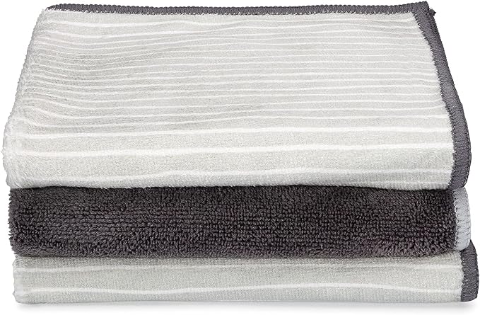 Full Circle Renew Collection All-Purpose Recycled Microfiber Cloths, Stripes - Image 8