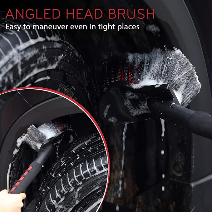 TAKAVU 17.5" Wheel Tire Body Brush Soft Bristle - Image 5