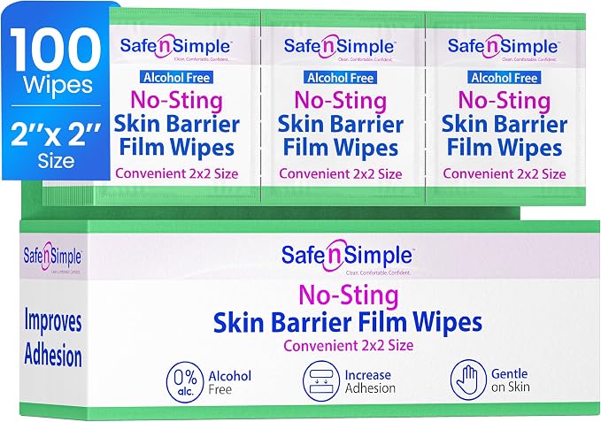 Safe n' Simple No Sting Skin Prep Wipes by SAFENSIMPLECLEANCOMFORTABLECONFIDENT