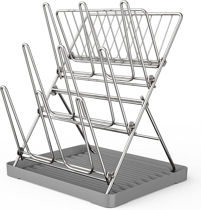 Vertical Baby Bottle Drying Rack, 9 Hooks Vertical Rack Dryer - Image 9