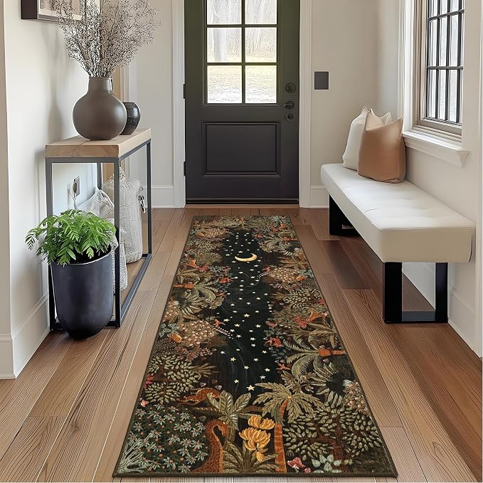 GarveeHome 2x6 Jungle Washable Runner Rug - Image 2