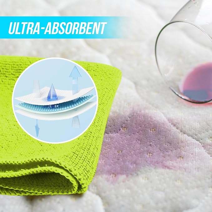 6‑Pack Microfiber Cleaning Cloths – Reusable, Lint‑Free Multi‑Color Towels - Image 9