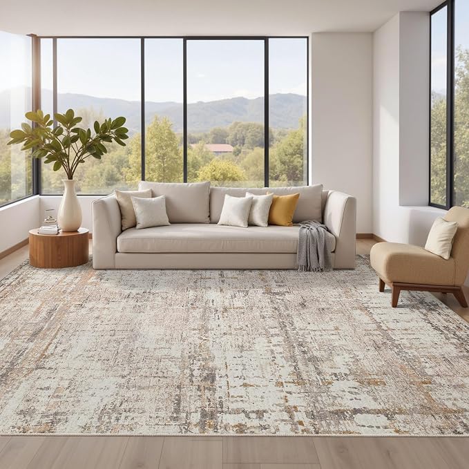 8x10 Modern Abstract Area Rugs, Large Soft Rugs - Image 3