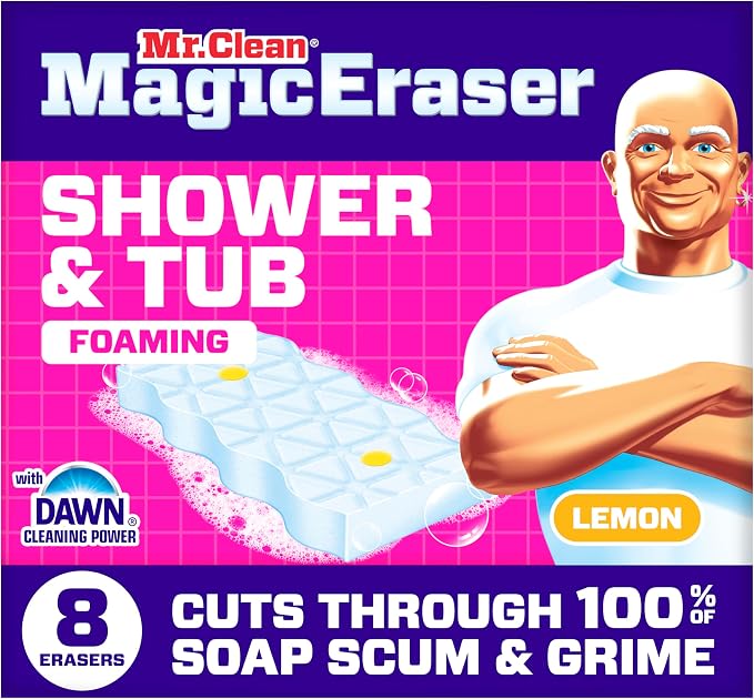 Mr. Clean Magic Eraser Sponge, Tub Cleaner, Soap Scum Remover, Bathroom by MrClean