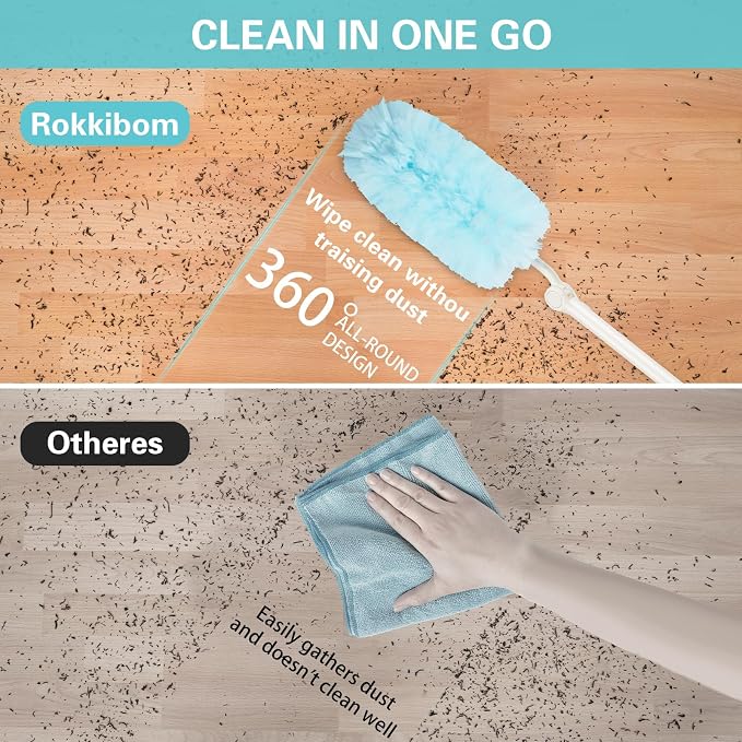 360° Duster Refills Kit for Swiffer Duster, 25 Pack & 1 Handle, Furniture and - Image 2