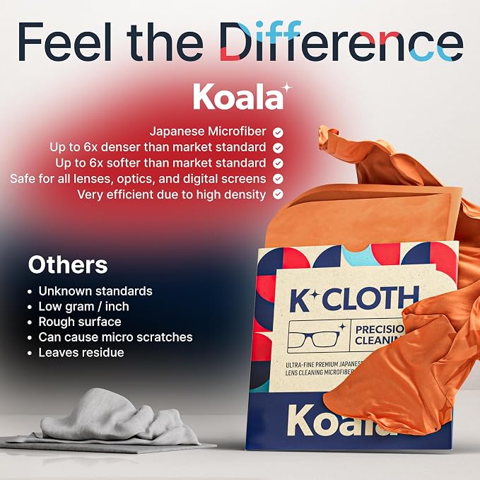 Koala Lens Cleaning Cloth | Japanese Microfiber | Glasses Cleaning Cloths | - Image 5