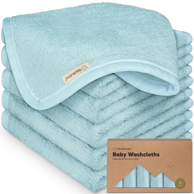 6-Pack Baby Washcloths by KeaBabies