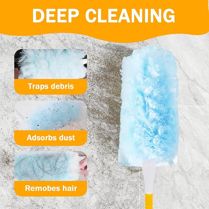 50PCS 360° Duster Refill for Swiffer Duster, Heavy Duty Refills Disposable - Image 2