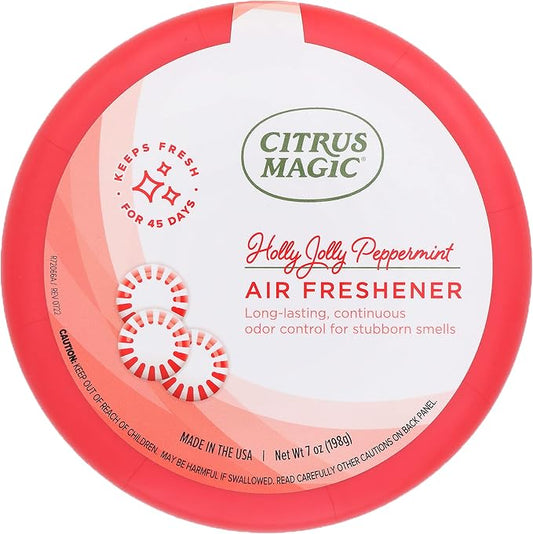 Citrus Magic Holiday Odor Absorbing Solid Air Freshener, Holly Jolly Peppermint by CitrusMagic