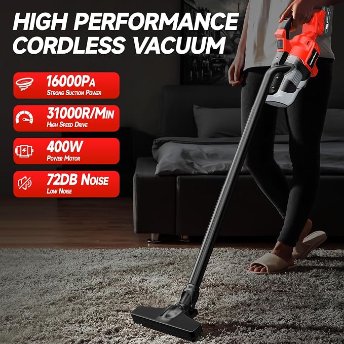 Cordless Vacuum for Milwaukee M18 Battery, Handheld Vacuum Cleaner for Home Pet - Image 2