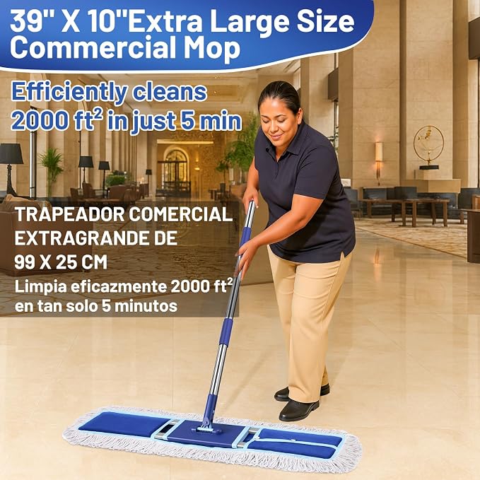 36" Commercial Dust Mop: Dry Dust Broom - Image 3