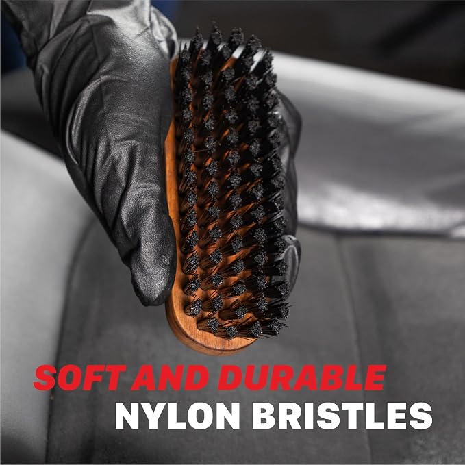 Maxshine Universal Leather & Upholstery Brush – Durable Nylon Bristles - Image 6