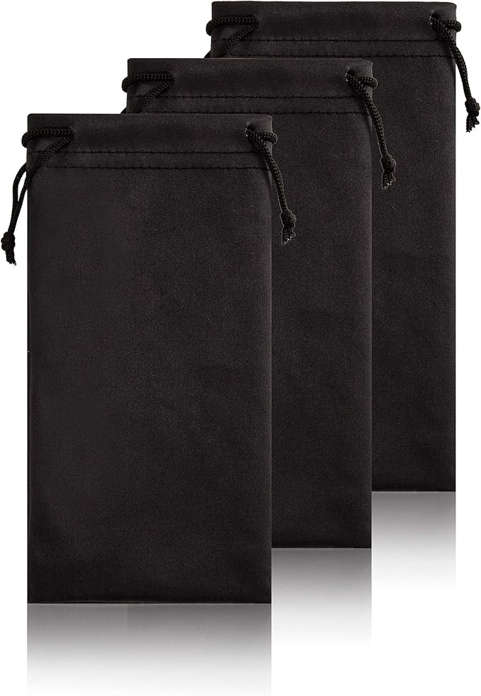 TRIUMPH VISION Soft Eyeglass Pouch 3 Pack by TRIUMPHVISION