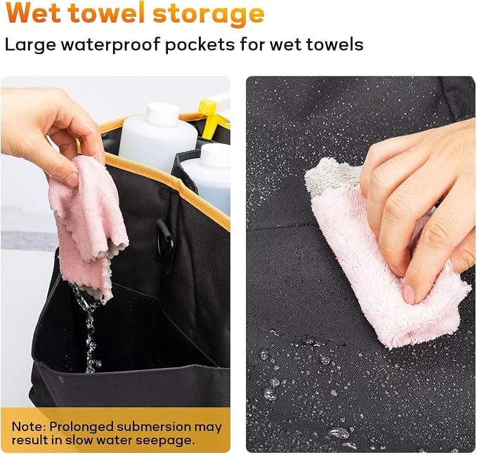 YMU Large Rolling Cleaning Caddy Bag - Image 6