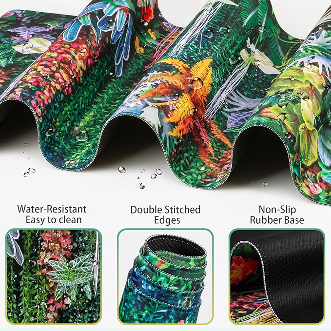 Desk Mat Floral, Large Gaming Mouse Pad - Image 6