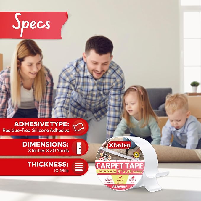 XFasten Double Sided Carpet Tape - Image 3