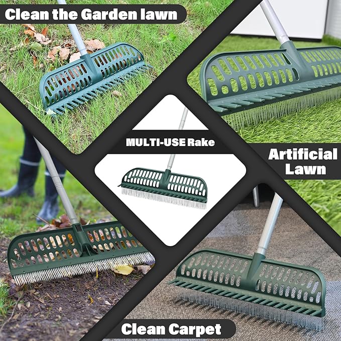Artificial Turf Rake, 2 in 1 Turf Rake - Image 6