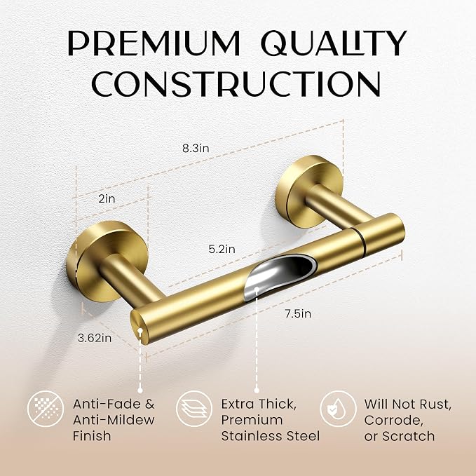 Day Moon™ Gold Toilet Paper Holder - Image 5