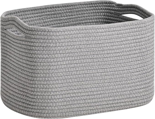 Woven Cotton Rope Storage Basket by ICERZCZ
