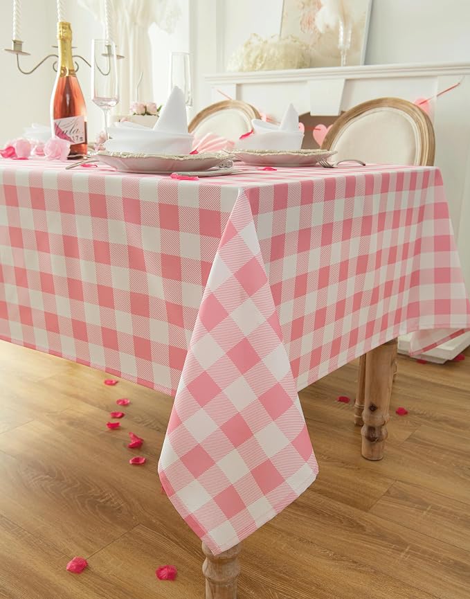 Waterproof Plaid Tablecloth Fabric - Image 3
