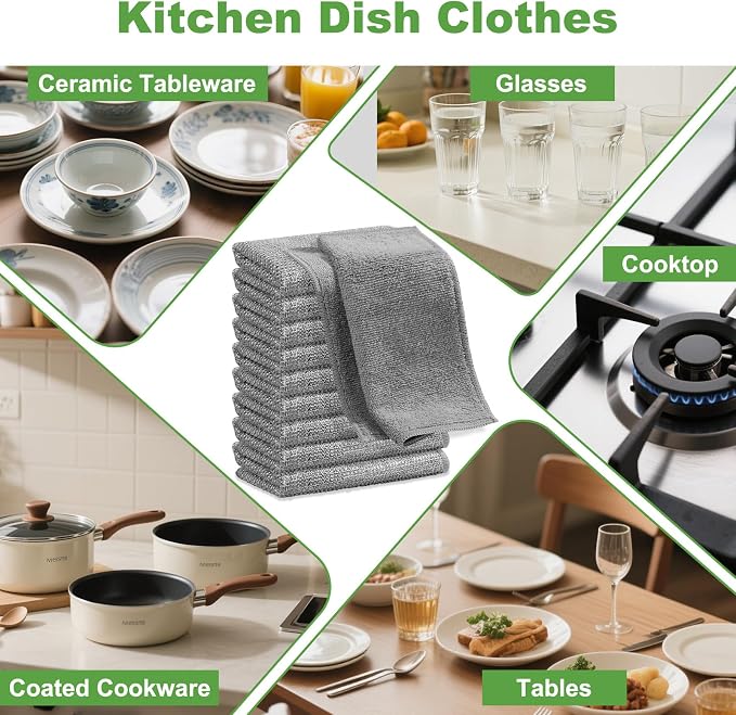 20Counts Multipurpose Wire Dishwashing Rag, Non Scratch Wire Dishcloth - Image 6