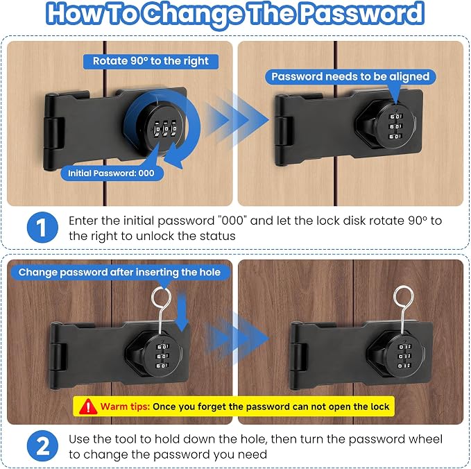 Keyless Cabinet Lock with Combination Code - Image 6